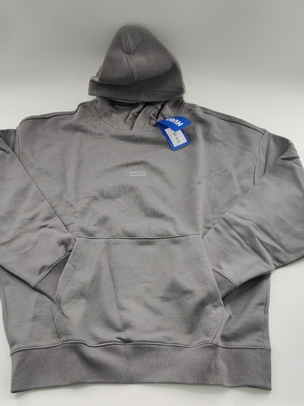 Hugo Men's "Nazardo" Loose-Fit Cotton Hoodie Grey Size Med P#827@CMK